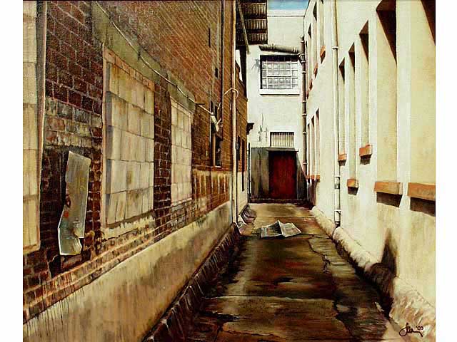 Ghost In A China Town Alley by Sandra Blazel