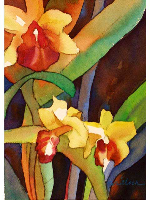 Orchid Window II by Roger Whitlock