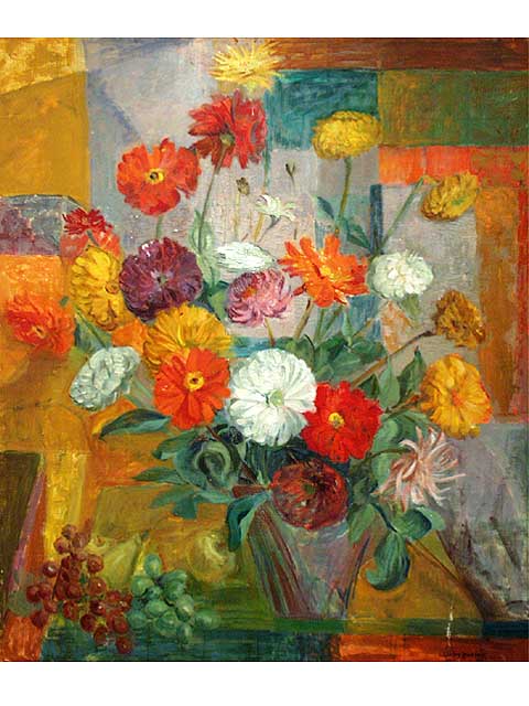 Bouquet of Asters by Shirley Russell (1886-1985)