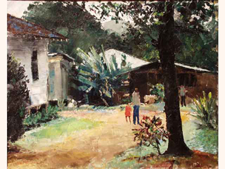 Old House Lanikai by Peter Hayward (1905-1993)