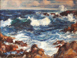Seascape by Shirley Russell (1886-1985)