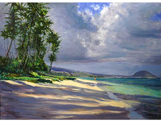 Kahala Beach by Fred  Salmon