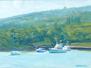 Dawn- Keauhou Harbor by Martin Wessler