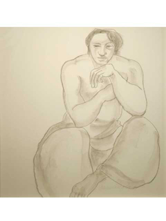 Untitled Seated Figure by Yvonne Cheng