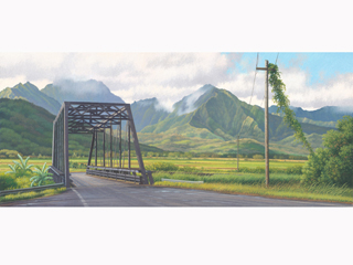 Hanalei Bridge by Gary Reed (1948-2015)