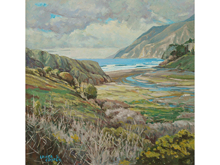 Valley on Big Sur Road by Louisa S. Cooper