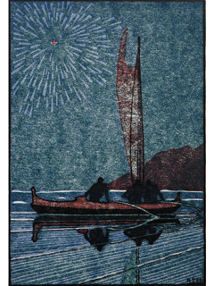Canoe and Fireworks by Arman Manookian (1904-1931)