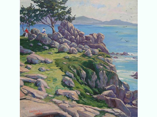 Rocky Point At Carmel by Louisa S. Cooper