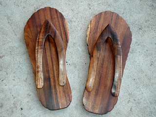 Small Koa Slippers by Jay Marr