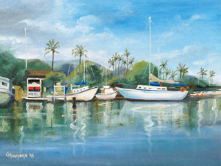 Lahaina Boats by Craig Murayama