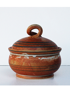 Stoneware Cover Jar Utilitarian by Paul Nash