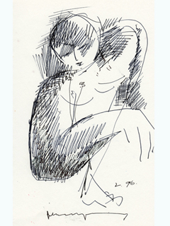 Untitled:  Lovers by John Young (1909-1997)