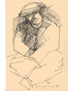 Untitled:  Seated Man by John Young (1909-1997)