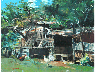 Rural Country Shed by Peter Hayward (1905-1993)