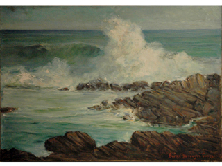 Untitled (Sandy Beach Rocks) by George Burroughs Torrey (1863-1942)
