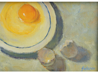 Yolk on a Saucer by Fred  Salmon