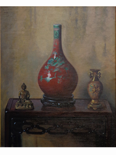 Chinese Vase by Hubert  Vos (1855-1935)