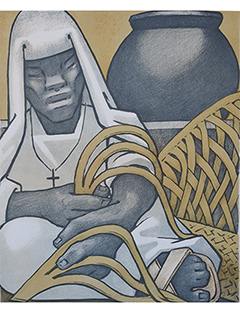 Weaving Mats by Jean Charlot (1898-1979)