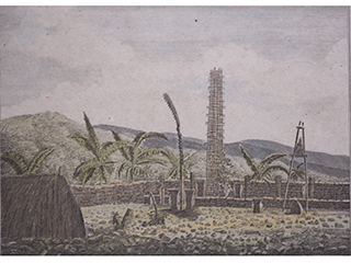 External View of Morai or Burial place in Atooi, one of the Sandwich Islands by John Webber