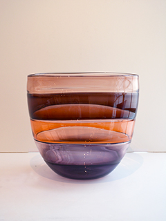 Purple Oval Vase by Daniel  Wooddell