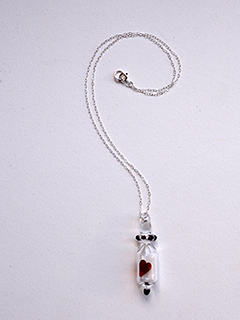 Hollow Heart pendant by Jessica Landau
