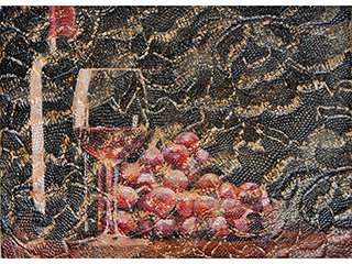 Vintage Wine Diptych (Red) by Pati O'Neal
