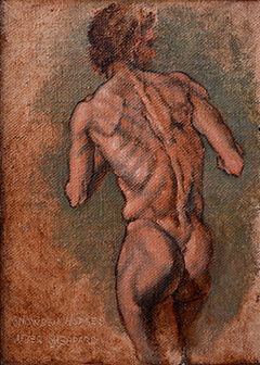 Male Nude - Back View by Snowden Hodges
