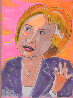 Hillary Clinton by Norm  Foster