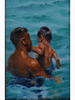 Father and Son by Burton  Uhr