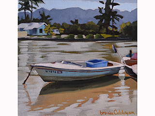Boats on the Canal by Brenda Cablayan