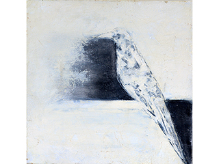 Grey Bird on White  by Jodi  Endicott
