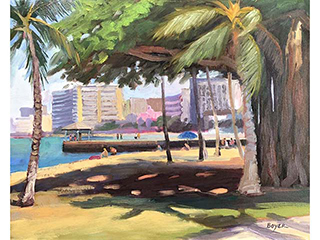 Waikiki Banyan Shade by Lynne Boyer