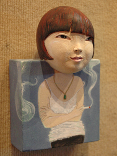 Girl With a Cigarette by Maile Yawata