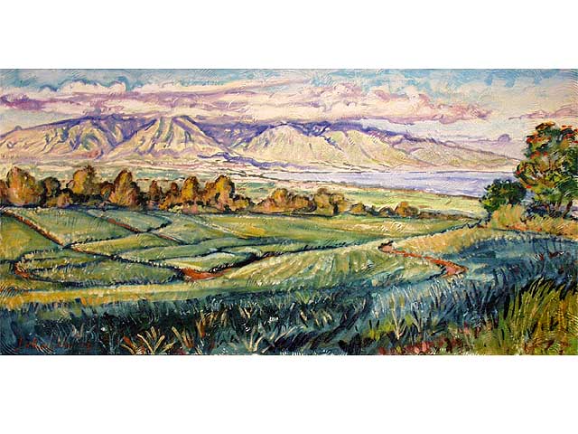 View of West Maui Mountains by Arthur  Johnsen (1952-2015)