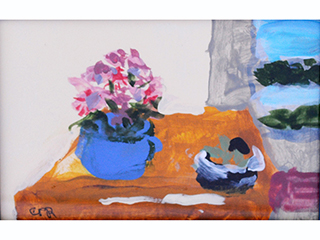 Still Life with Mums by Carin Rapson