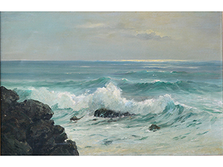Seascape Waves by D. Howard Hitchcock (1861-1943)