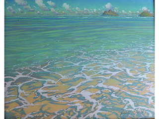 Lanikai Tidal Wash by Russell Lowrey Giclees