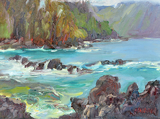 Keanae Beach by Yvonne Manipon