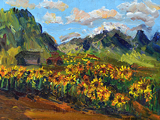 Waimanalo Sunflowers by Charene Davis
