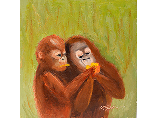 Sharing Some Fruit by Ingrid Salmon