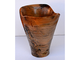 Tall Vessel wtih Carving by Eric  Le Buse