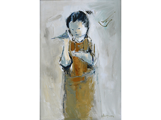 Child with Bird by John Young (1909-1997)