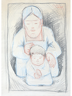 Mother and Child by Jean Charlot (1898-1979)