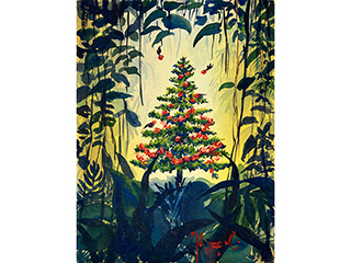 Decorating X-Mas Tree by Peggy Chun (1946-2008)