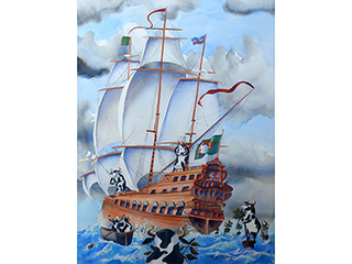 Mutiny on the Bounty by Peggy Chun (1946-2008)