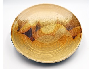 Untitled Ash Glazed Platter #1112 by Charles Higa (1933-2012)