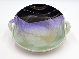 Untitled Shallow Bowl w/handles #1116 by Charles Higa (1933-2012) (View 2)