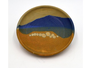 Untitled Small Plate #1121 by Charles Higa (1933-2012)