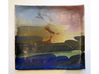 Untitled Square Platter by Charles Higa (1933-2012)