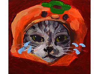 Cry Baby in Orange Hat by Lauren Hana Chai